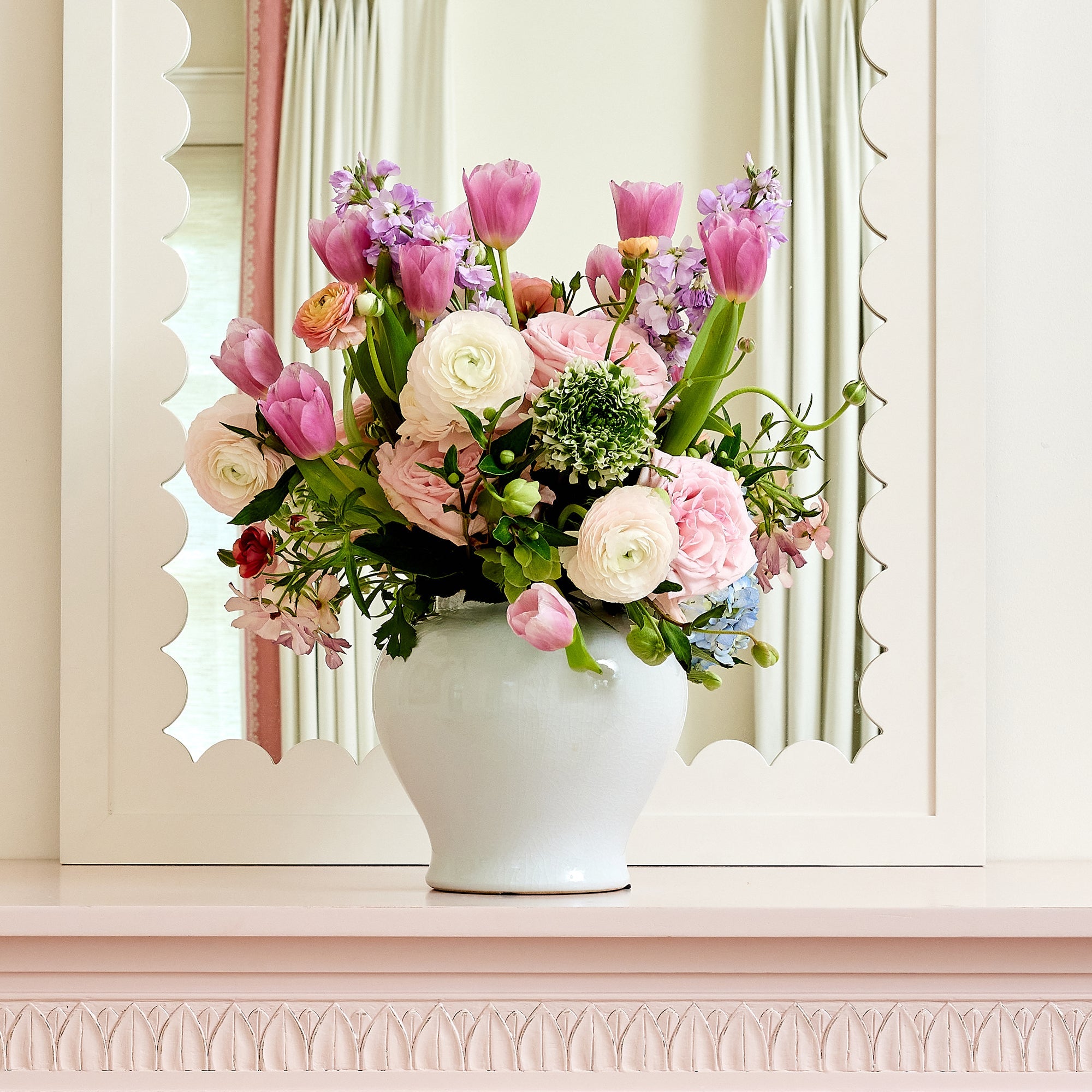 White Crackle Small Jar